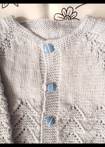 Erkek bebek örgü ceket - Görsel 2
