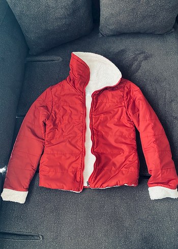 Bordo Kapüşonlu Kadın Kışlık Mont - Görsel 4