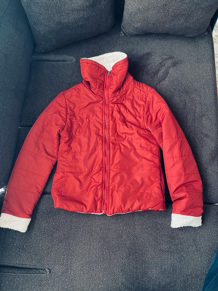 Bordo Kapüşonlu Kadın Kışlık Mont - Görsel 2