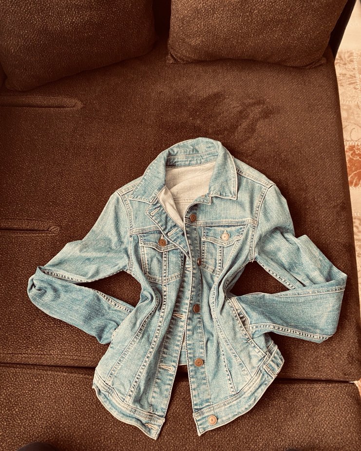 Düğmeli Kadın Kot Ceket, İnce Kesim, Midi Boy - Görsel 2