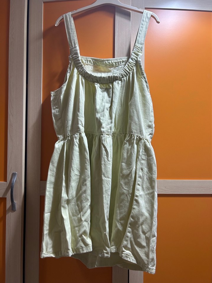 Bej Keten Midi Tulum - Görsel 2