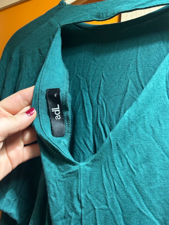 Turkuaz Kadın  Salaş Kısa Kollu Tişört - Görsel 3