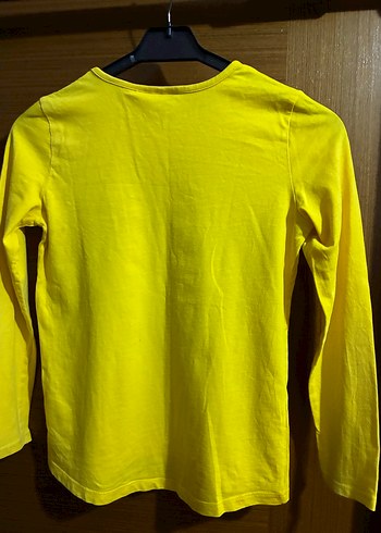 Sarı Kız Çocuk Uzun Kollu Disney Tişört - Görsel 2