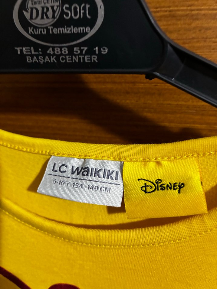 Sarı Kız Çocuk Uzun Kollu Disney Tişört - Görsel 3