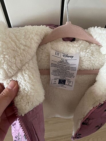 12-18 Ay Beden GAP disney çift yönlü sıcacık mont