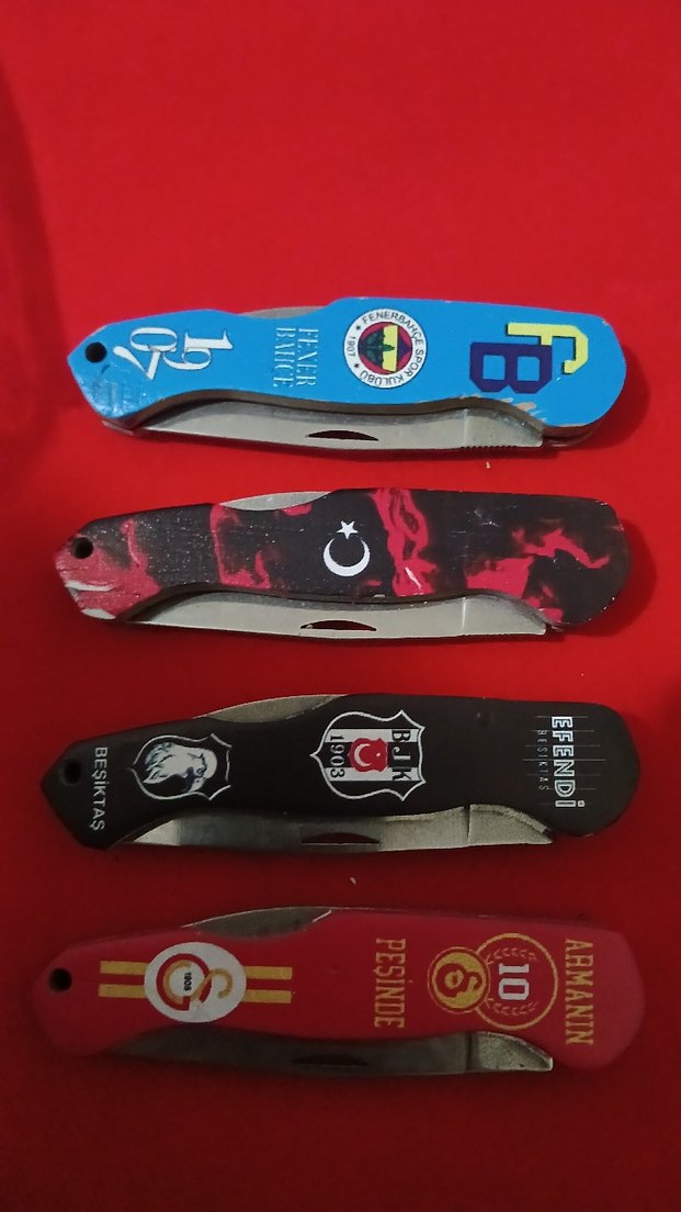 Renkli taraftar Temalı Cep Bıçakları - Görsel 2