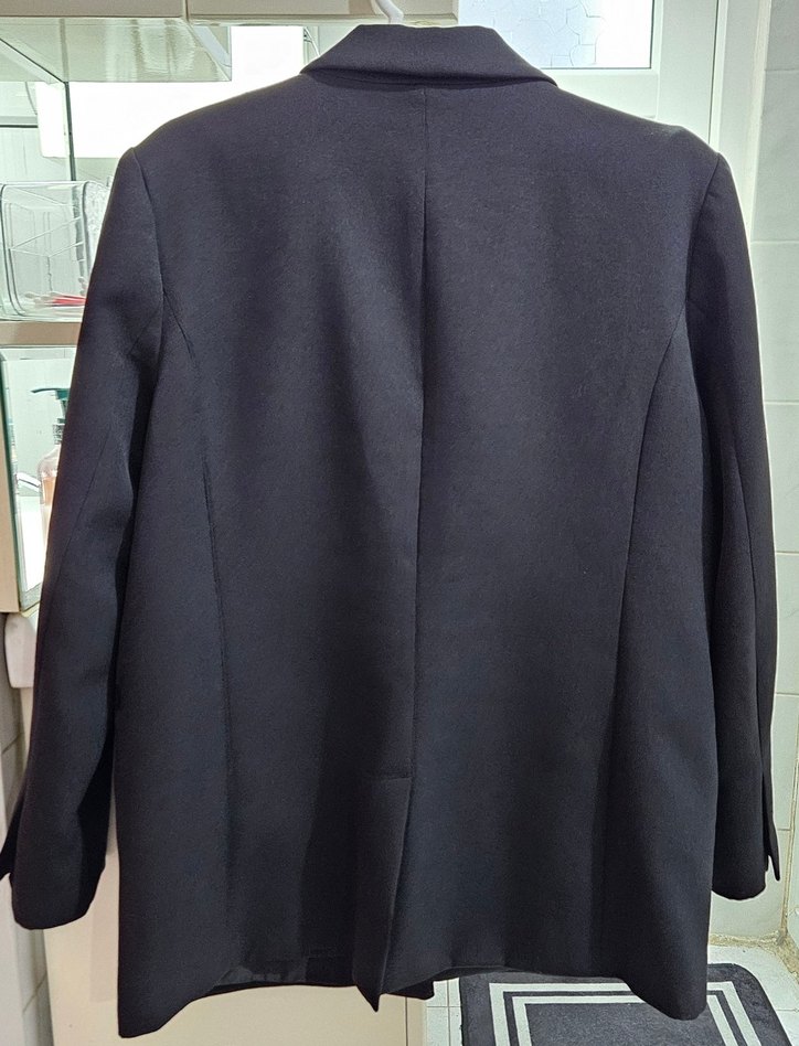 Siyah Düğmeli Kadın Blazer Ceket - Görsel 2