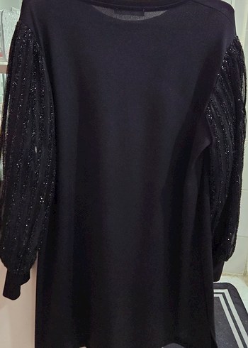 Simli Uzun Kollu Elbise - Görsel 2