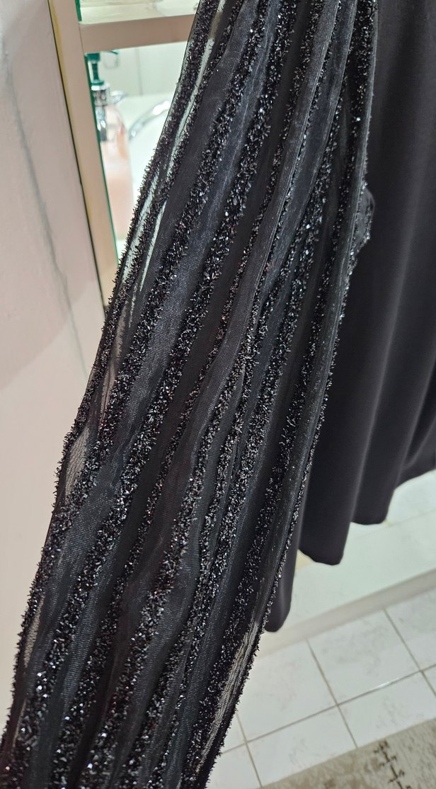 Simli Uzun Kollu Elbise - Görsel 3