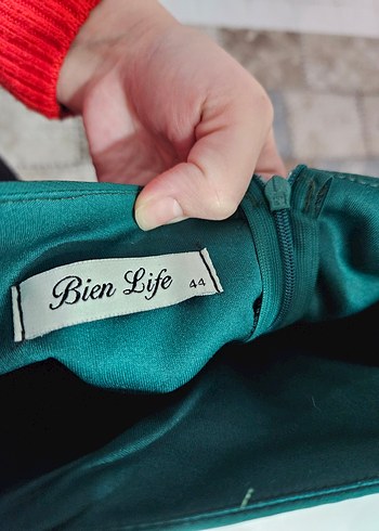 Midi Boy Yeşil Kadın Abiye - Görsel 4