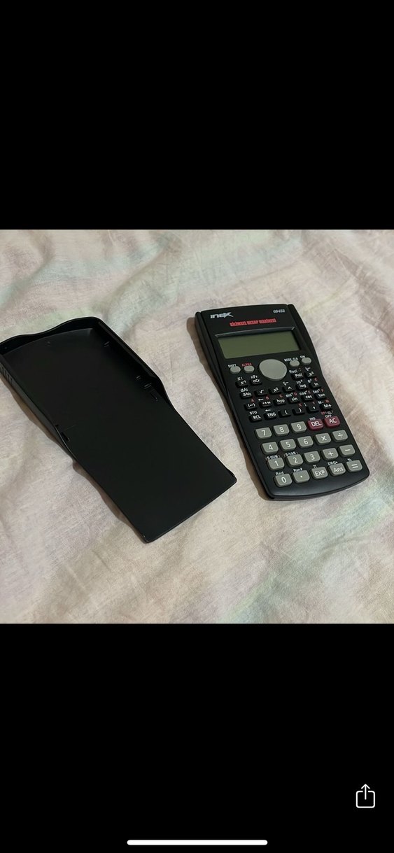 Koyu Siyah Hesap Makinesi - Görsel 2