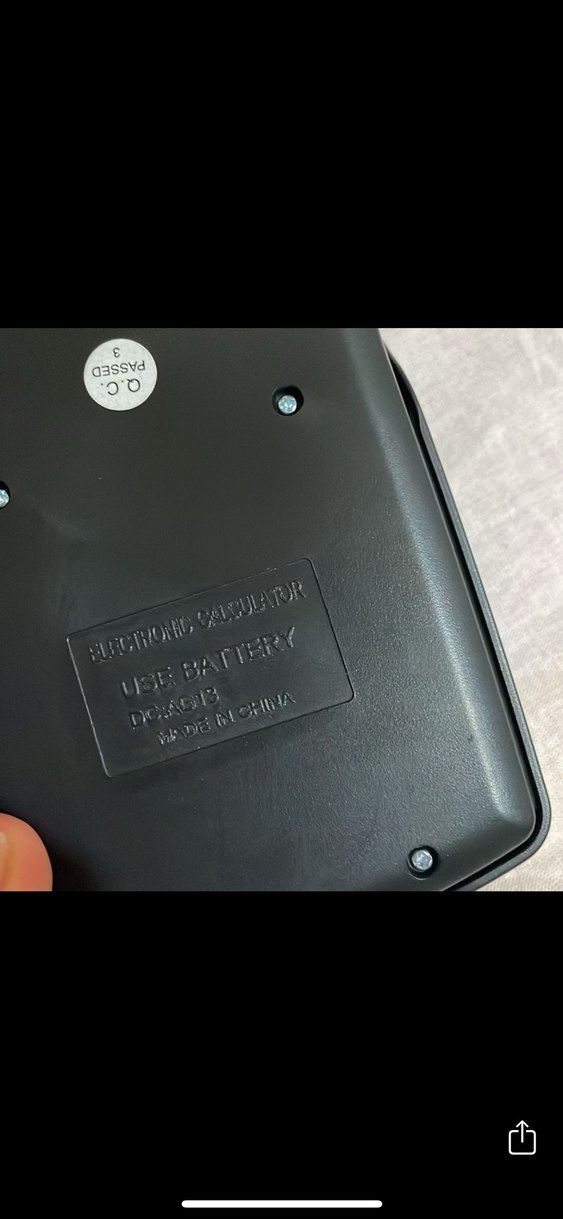 Koyu Siyah Hesap Makinesi - Görsel 5