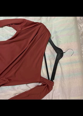 Drapeli Straplez Kadın Bluz - Görsel 3