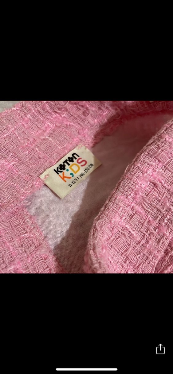 Düğmeli Pembe Mini Etek - Görsel 3