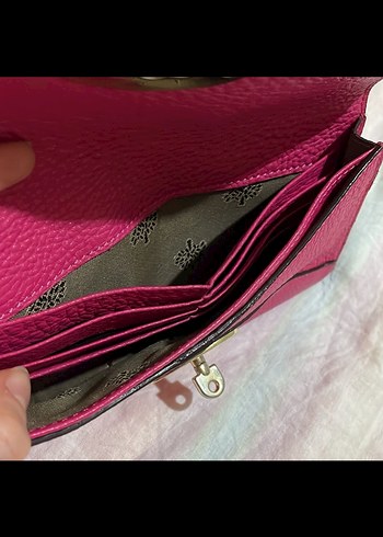 Pembe Deri Tokalı Kadın Portföy Cüzdan - Görsel 3