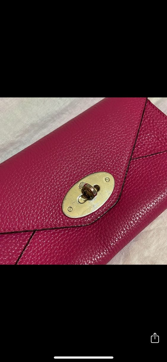 Pembe Deri Tokalı Kadın Portföy Cüzdan - Görsel 2