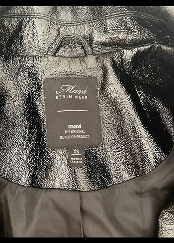 Kadın Siyah Deri Biker Ceket - Görsel 3