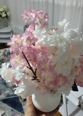 Pastel Pembe Yapay Çiçek Dekorasyonu - Görsel 4