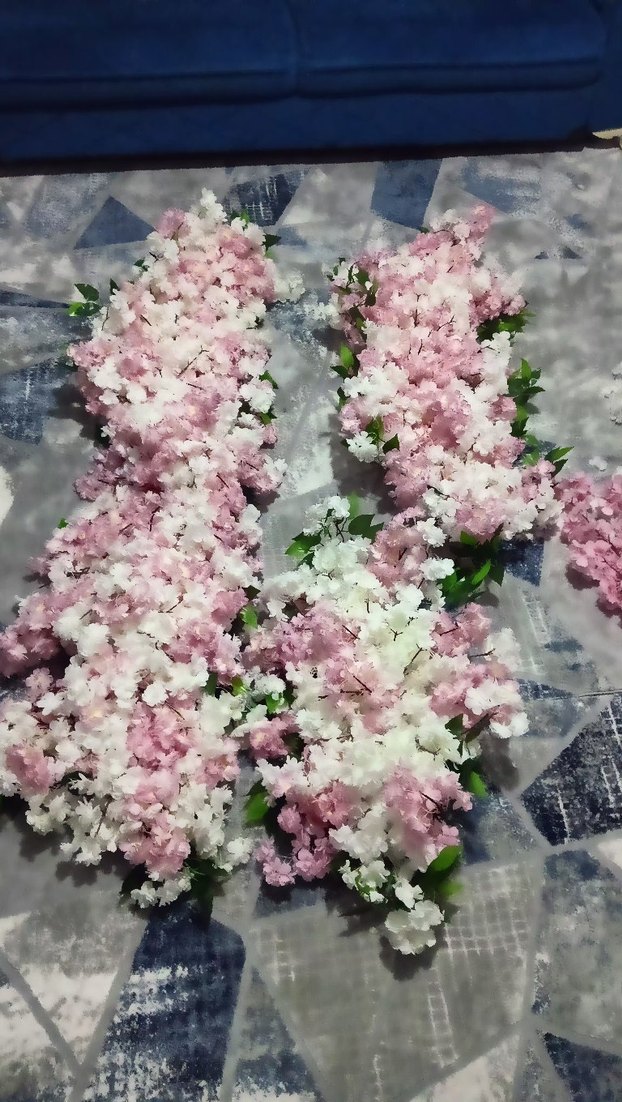 Pastel Pembe Yapay Çiçek Dekorasyonu - Görsel 5