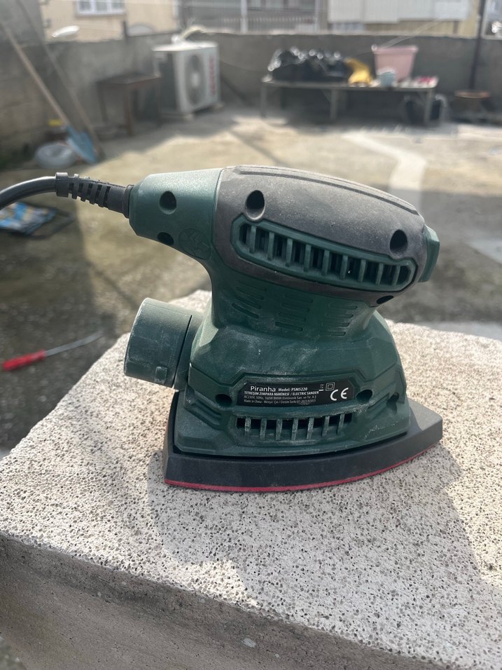 Delikli Gri Elektrikli Zımpara Makinesi - Görsel 4