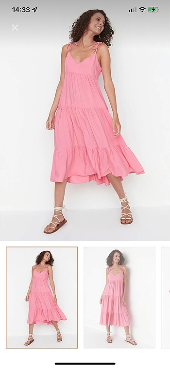 Pembe elbise
