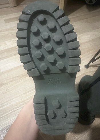 Siyah Gri Stiletto Topuklu Kadın Bot - Görsel 2