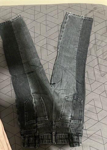 Kadın Gri Denim Midi Kot Pantolon - Görsel 3