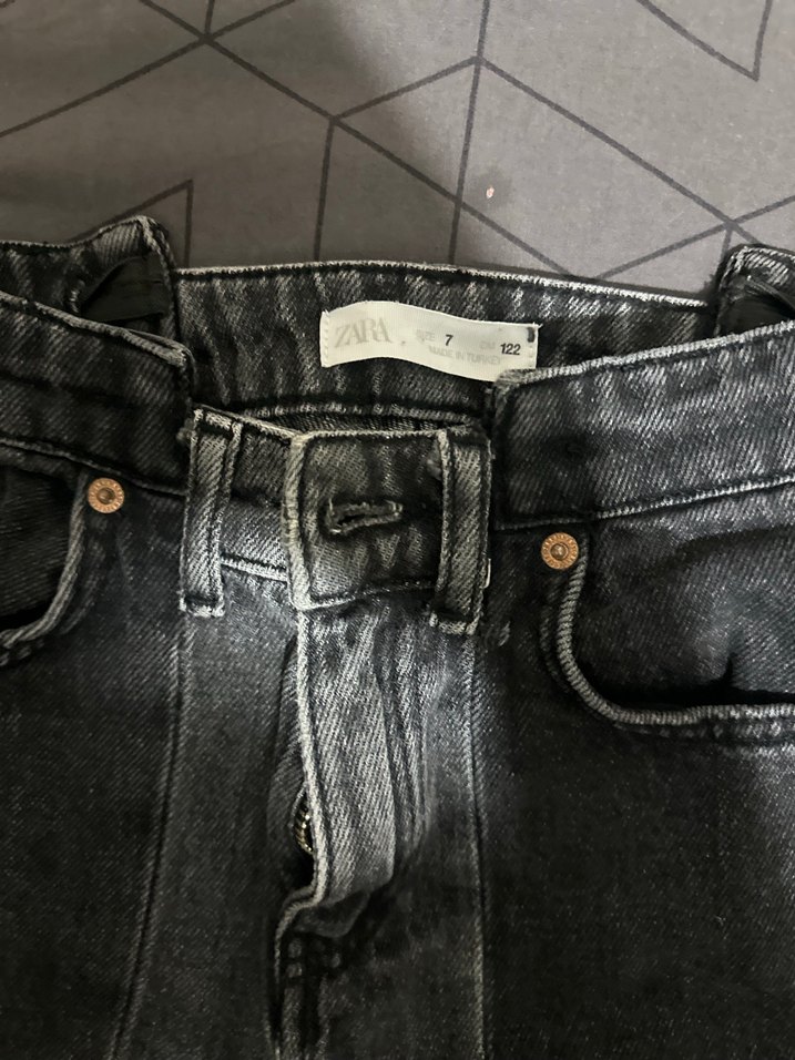 Kadın Gri Denim Midi Kot Pantolon - Görsel 2