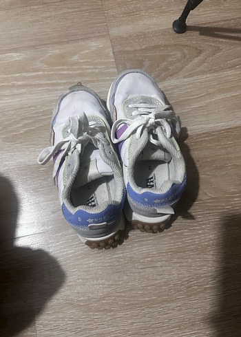 Kız Çocuk Mor Gri Bağcıklı Spor Ayakkabı - Görsel 2