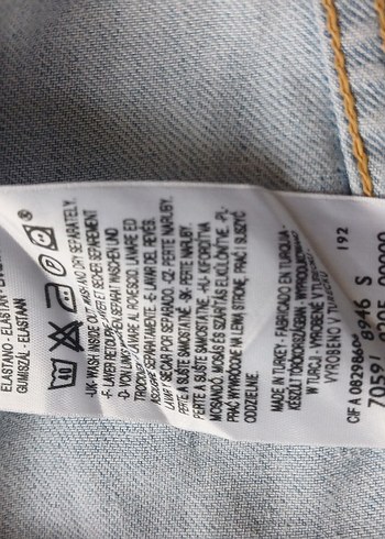 Düğmeli Mavi Kadın Denim Ceket - Görsel 4