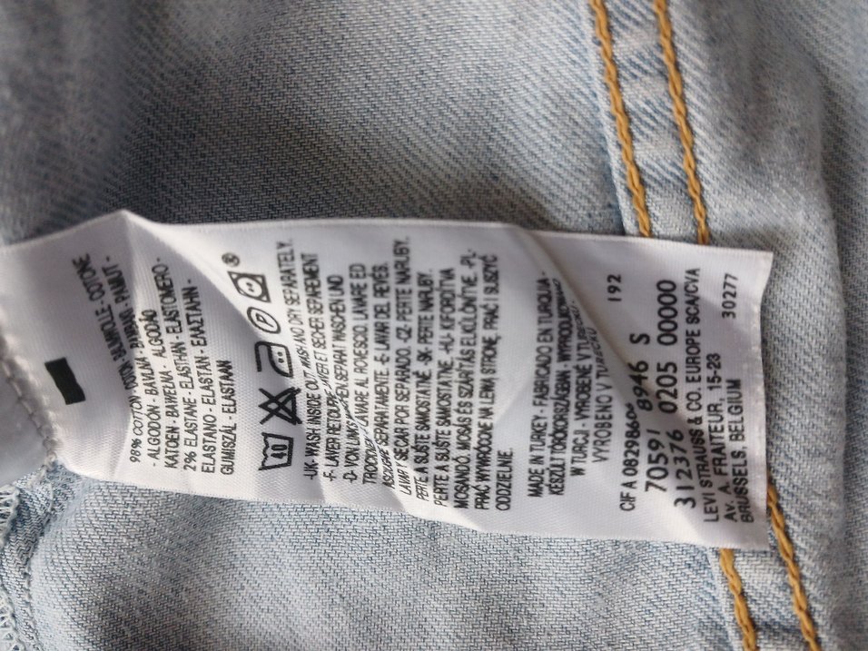 Düğmeli Mavi Kadın Denim Ceket - Görsel 4