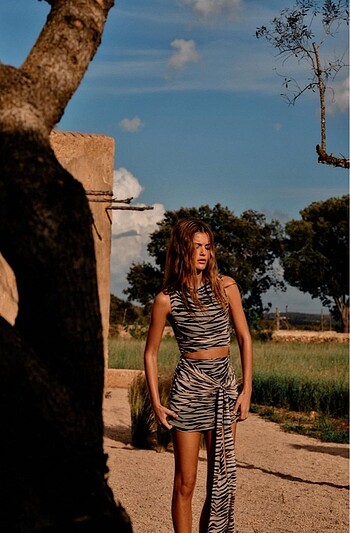 Zara zebra elbise