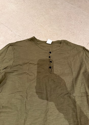 Haki Renkli Uzun Kollu Erkek Keten Gömlek - Görsel 2