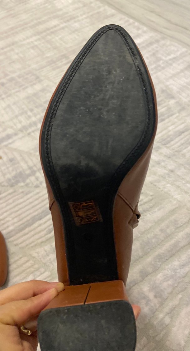 Kahverengi Tokalı Kadın Deri Dizüstü Çizme - Görsel 5