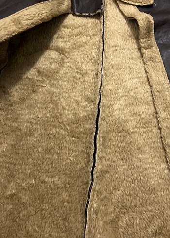 Kahverengi Kürklü Deri Kadın Ceket - Görsel 3