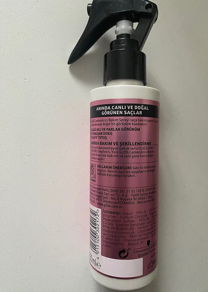 Schwarzkopf Gliss Saç bakımı - Görsel 2