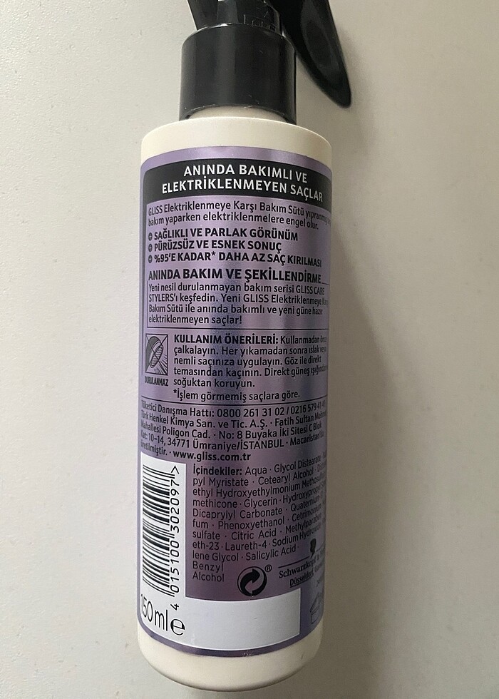 Schwarzkopf Gliss Saç bakımı - Görsel 2