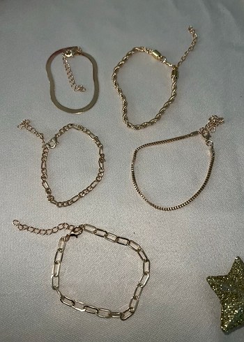 Kadın Altın Zincir Detaylı Bileklik - Görsel 2