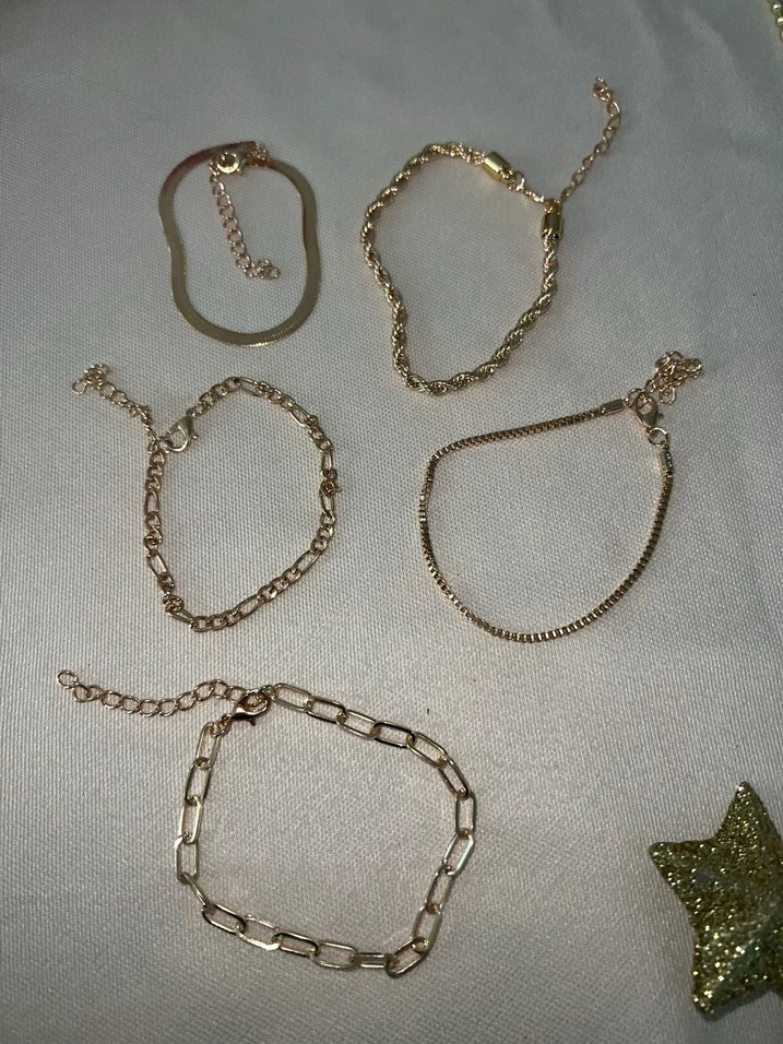 Kadın Altın Zincir Detaylı Bileklik - Görsel 2