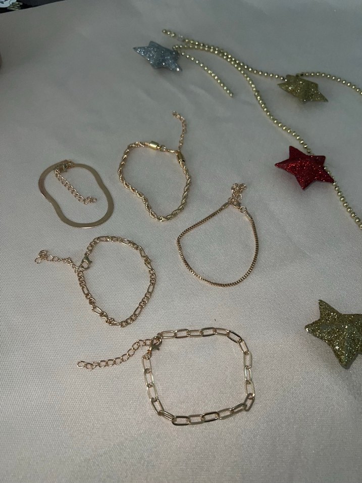 Kadın Altın Zincir Detaylı Bileklik - Görsel 3