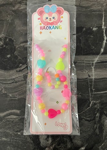 Renkli Boncuklu Çocuk Takı Seti - Görsel 4