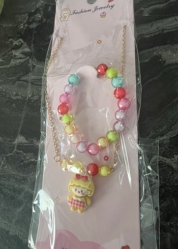 Renkli Boncuklu Çocuk Takı Seti - Görsel 3