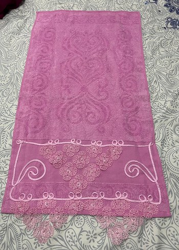 Pembe Nakışlı Mutfak Havlusu - Görsel 4