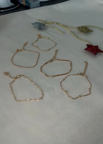 Altın Zincir Detaylı Kadın Bileklik - Görsel 4