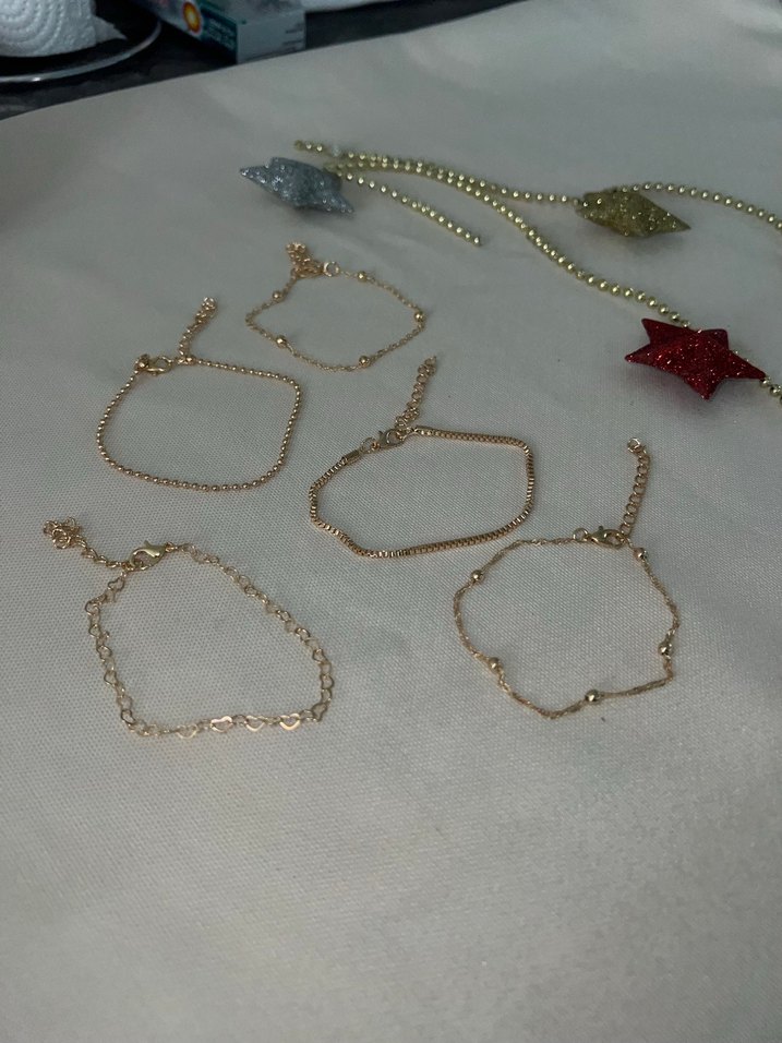 Altın Zincir Detaylı Kadın Bileklik - Görsel 4