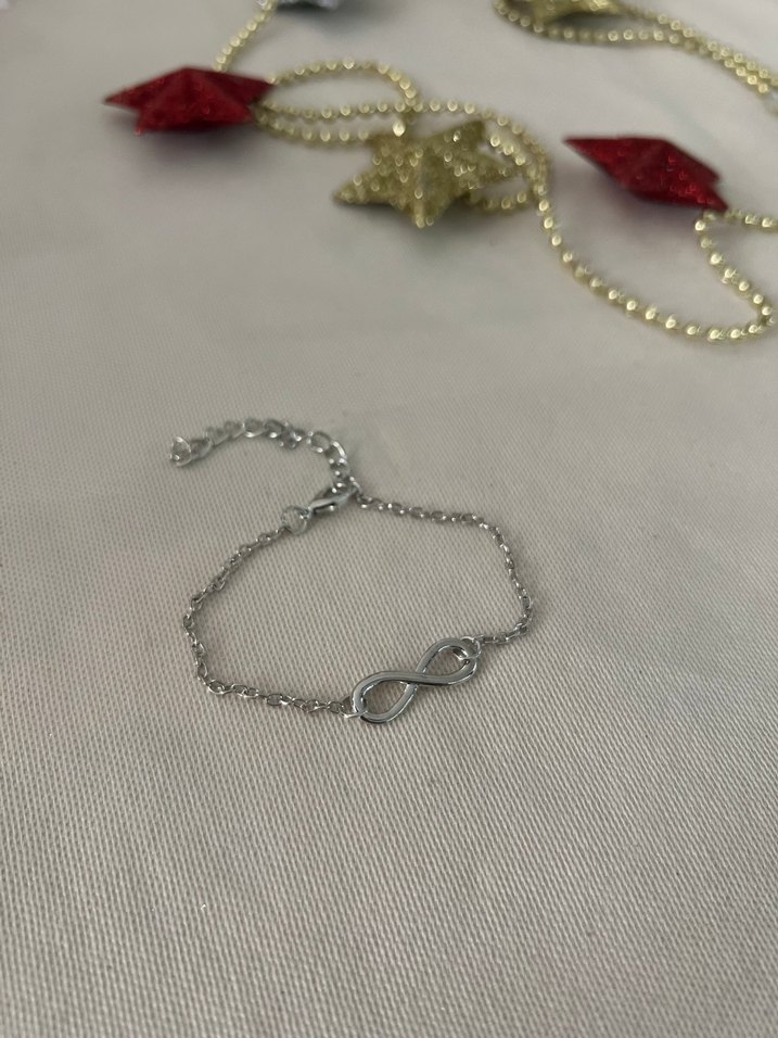 Kadın Sonsuzluk Figürlü Zincir Bileklik - Görsel 2