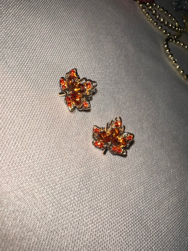 Bohem Vintage Nakışlı Kahverengi Küpe - Görsel 3