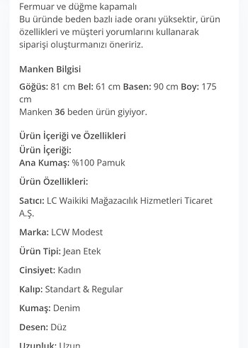 Kadın Mavi Denim Etek - Görsel 2