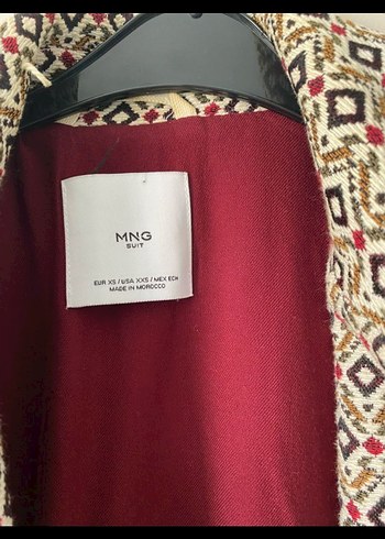 Desenli Midi Kadın Kaban - Görsel 2