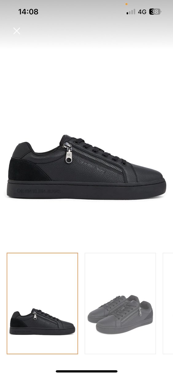 Calvin Klein Siyah Fermuarlı Erkek Spor Ayakkabı - Görsel 4